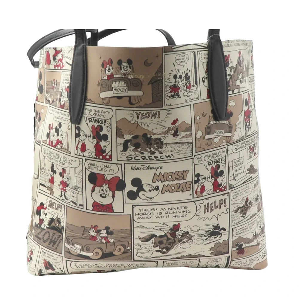 Kate Spade Disney Minnie Comic Reversible Tote Wallet Set NWT RARE LTD